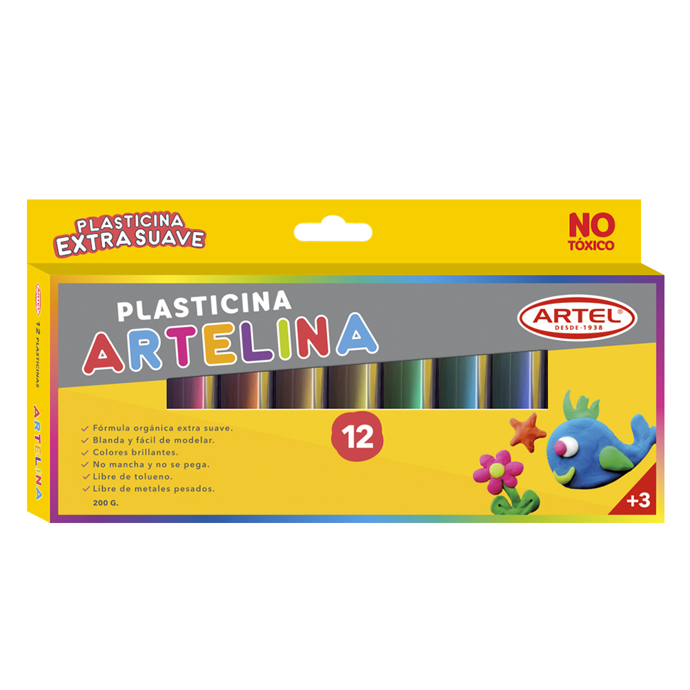 Plasticina Artelina 12 colores