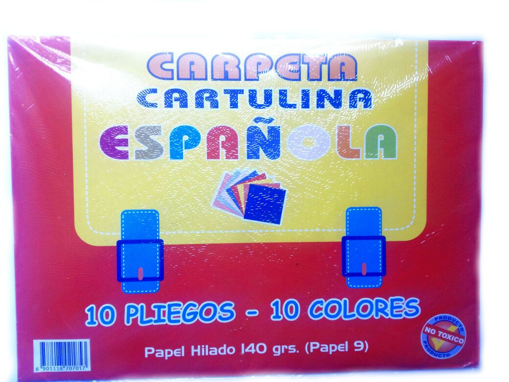 Carpeta Arte E.L. Cartulina Española 15 hj.