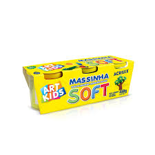 Masa Acrilex Soft 3 Colores 450 gr