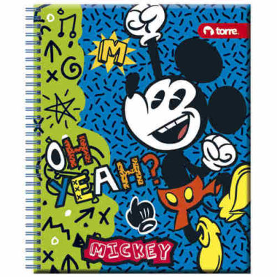 Cuaderno Univ. Torre 100 hj Matematica 7mm Mickey -