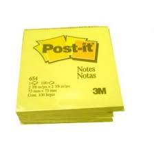 Nota Adhesiva Post-it 3M #655 Amarillo Grande