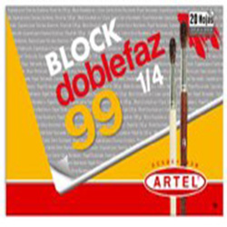 Block Dibujo Artel Medium 99 1/4 Doble/Faz