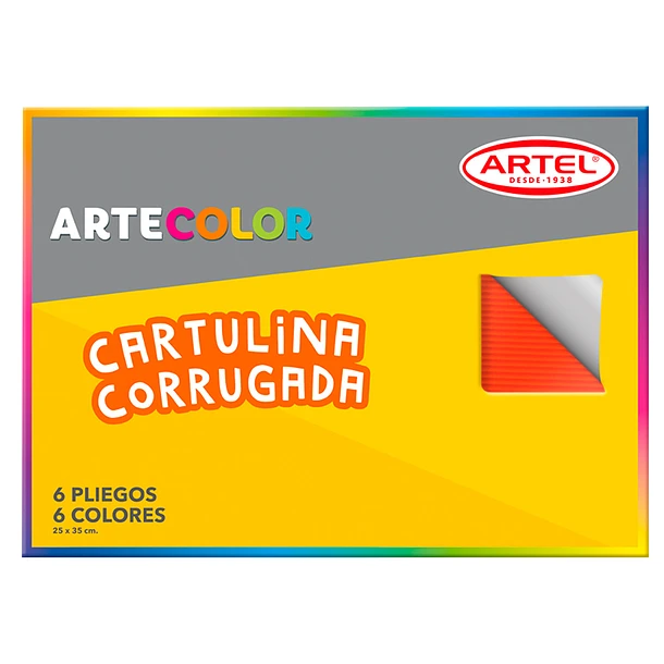 Carpeta Artecolor Corrugado 6 colores